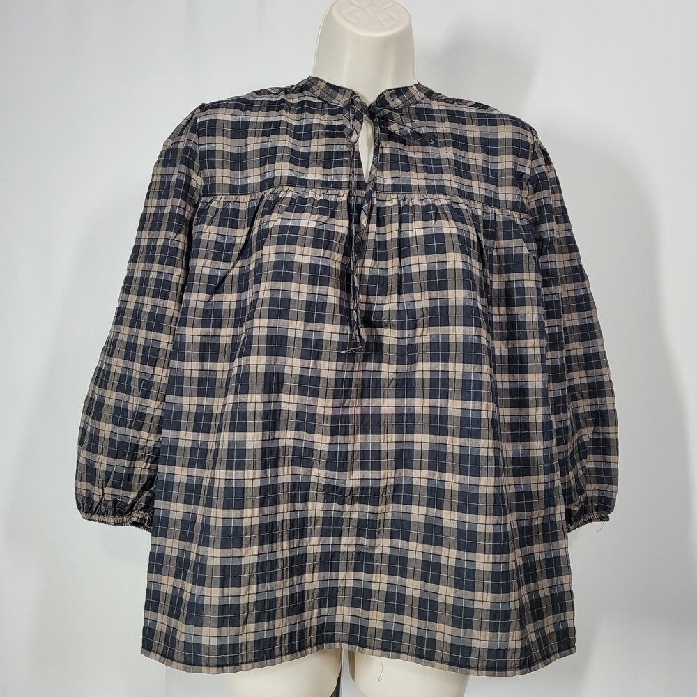 Barbour Lorelie Shirt 3/4 Sleeves in Praline Size 10